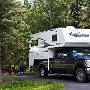 <p align=left>9 août, Eagle River Campground, 15$US. Difficile à trouver, à deux kilomètres de la grande route, mais au moins un peu d'espace.